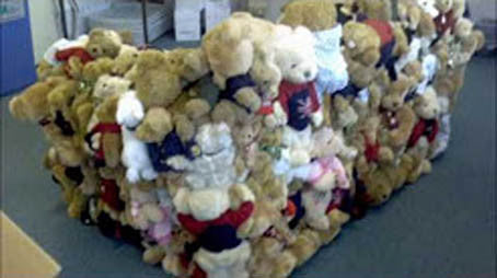 Our Harrods Teddy Bear Sofa. A project from 2006