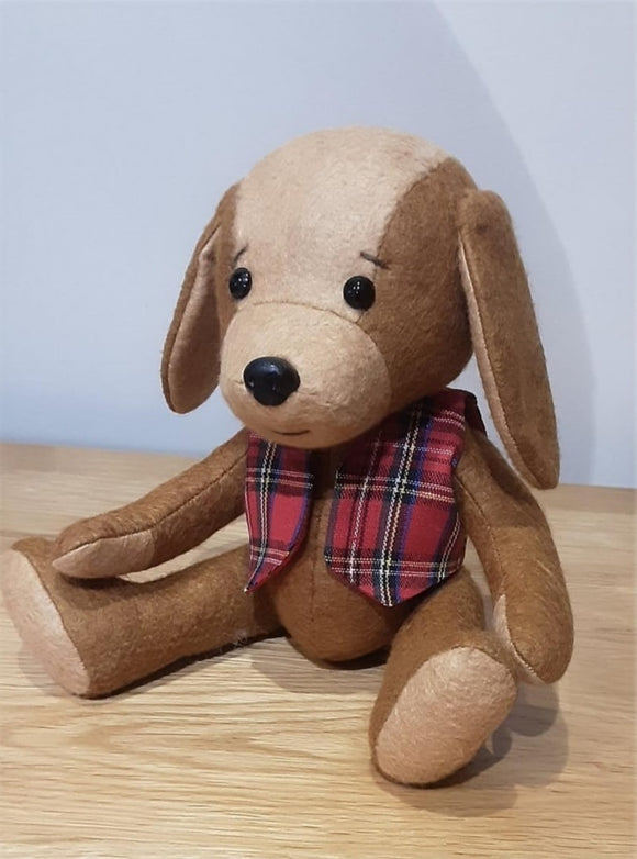 Digory Dog with Waistcoat - Sewing Pattern and Instructions