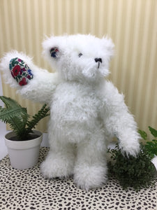 Liberty Woodward - White Plush Jointed Bear Making Kit - Choose With or Without pattern/White
