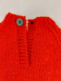 Hand Knitted Sparkly Red Christmas Jumper for Dolls & Teddy Bears