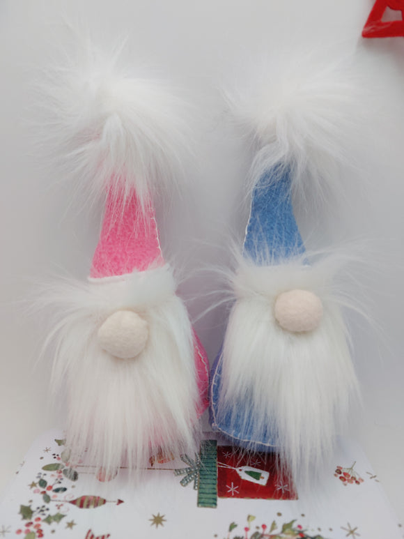 Christmas Gnome Tomte Gonk Ornament Make It Kit - Choose Pink or Blue