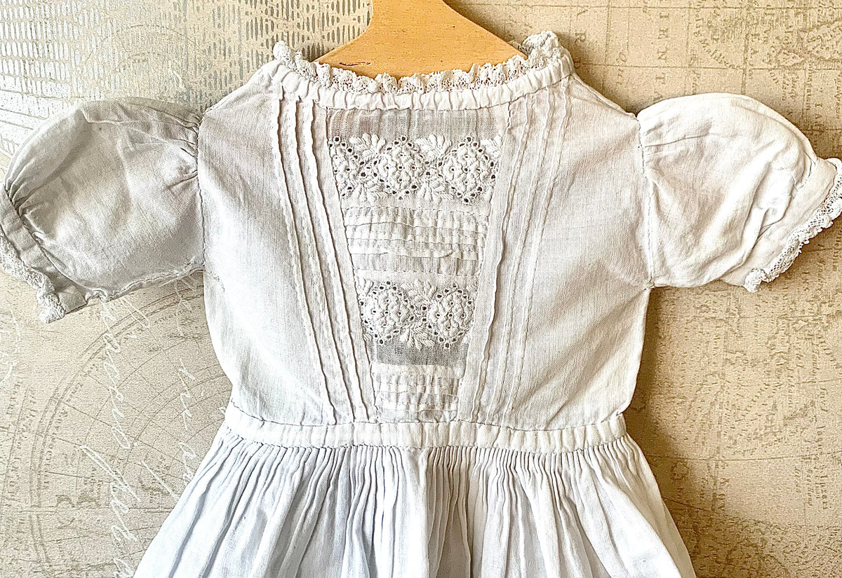 Eyelet best sale christening gown