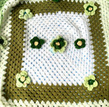 Hand crocheted  "Spring Effect" Children's Throw