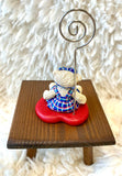 Mary-Jane Mini Collectable Photo Holder Bear Figurine  - Alice's Bear Shop