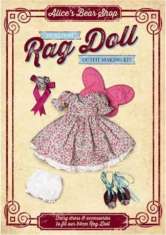 Rag Doll Outfit Making Kit - Fairy Outfit to fit our 54cm Rag Doll - Alice's Bear Shop