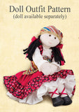 *DOWNLOAD* Sewing a Rag Doll Outfit - Gypsy - Pattern and Instructions - to fit our 54cm Rag Doll - Alice's Bear Shop