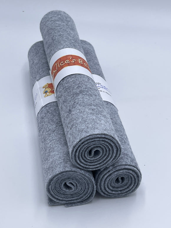Wool Blend Felt - 25cm x 90cm Roll - SMOKEY MARBLE