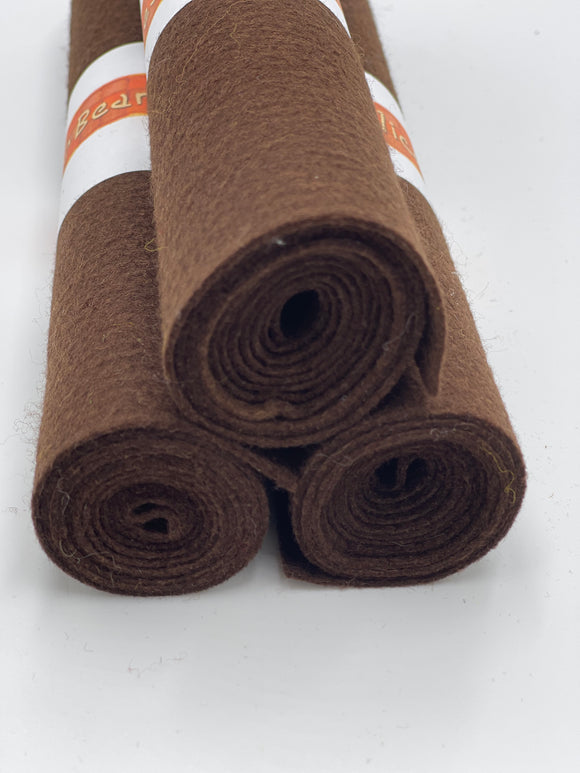 Wool Blend Felt - 25cm x 90cm Roll - CHOCOLATE