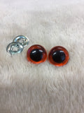 Amber Safety Eyes, per Pair, Choose from 12/13/15/16/18/21/23/30mm