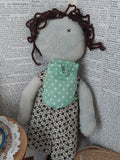 'Dana' - Zed Headz Handmade Zombie OOAK 9" Cloth Doll by Bear Bones