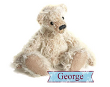 Pre-Cut Mohair Teddy Bear Making Kit - George 12cm when made