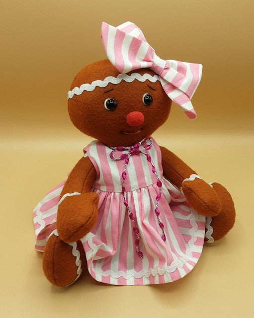Ginny Gingerbread with Dress & Waistcoat - Sewing Pattern and Instructions - By Sherree Banner