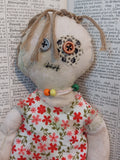 'Ginsy' - Zed Headz Handmade Zombie OOAK 9" Cloth Doll by Bear Bones