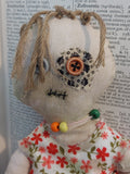 'Ginsy' - Zed Headz Handmade Zombie OOAK 9" Cloth Doll by Bear Bones