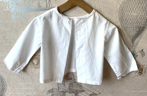 Vintage  Handmade White Cotton Open Top for Dolls