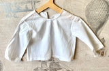 Vintage  Handmade White Cotton Open Top for Dolls