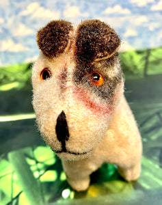 Rare 1950's Handmade  Silk Mohair Thuringia Terrier