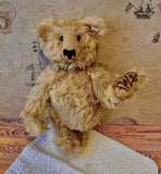 "Jacob" - Long Wavy Golden Mohair Teddy Bear by Artfull Bears -Patricia Manton