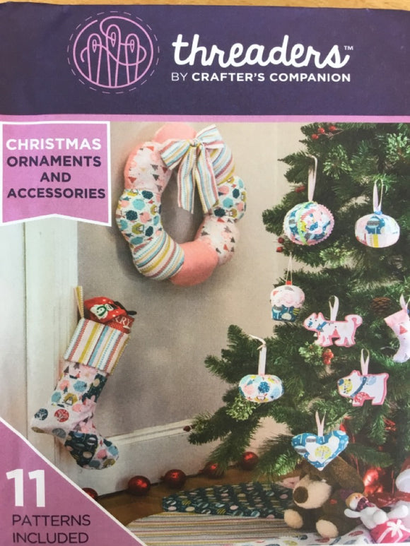 Threaders Sewing Pattern - Christmas Ornaments & Accessories - Crafters Companion