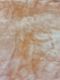 Plush/Faux Fur Remnant - Light Peach Short Pile