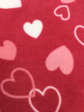 Pink Hearts Toy Bedding Set Kit - For a Teddy Bear or Doll