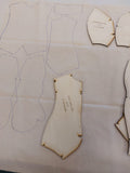 Rag Doll Body - Complete Wooden Template Set - 13 Sturdy Precision Cut FSC Wooden Pieces