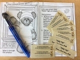 Teddy Tags Complete Kit of 10 Tags and Pilot Pen- Keeping Teddies Safe - Alice's Bear Shop