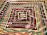 Hand Crocheted Double Kaleidoscope Bed Spread Throw
