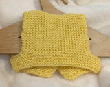 Small Hand Knitted Yellow Waistcoat for Teddy Bears