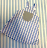 Handmade Rag Doll Blue & White Striped Pinafore Dress
