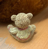 Mini Collectable Teddy Bear Figurine with Apple-4cm
