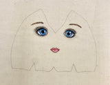 hand painted rag doll faces