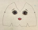 hand painted rag doll faces