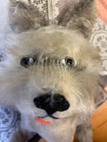 Rare Vintage Silver Grey Mohair  1950's Thuringia Terrier