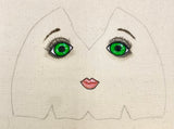 hand painted rag doll faces