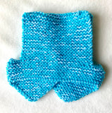 Hand Knitted Teal & White Waistcoat for Teddy Bears