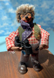 Vintage Hedgehog Mecki Character with Binoculars