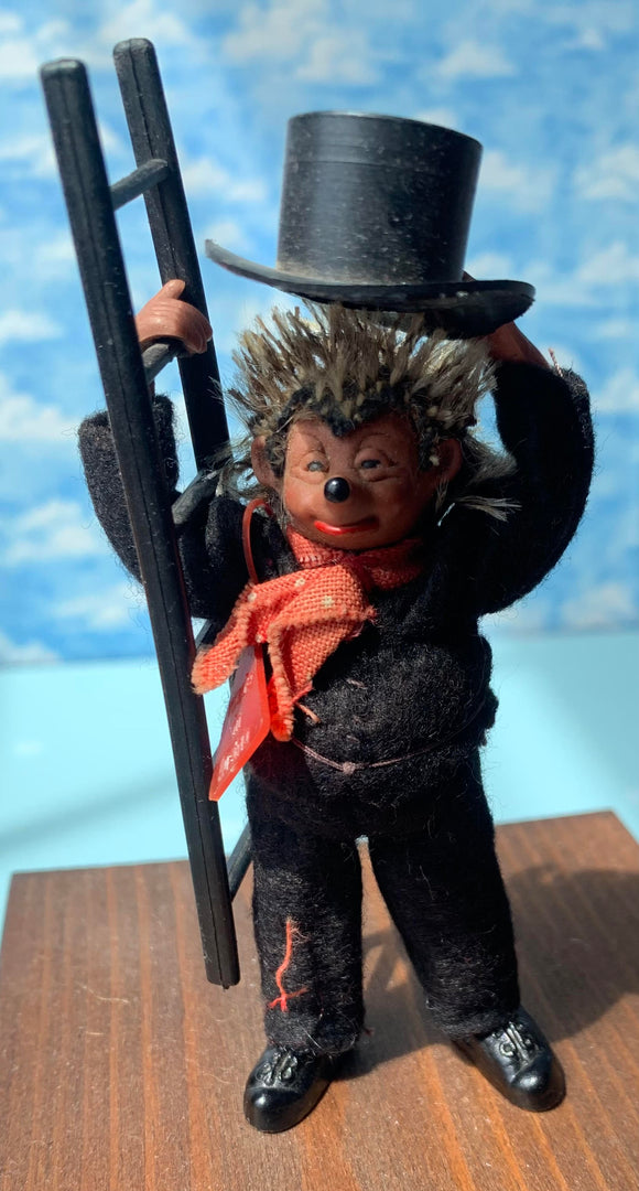 Vintage Hedgehog Mecki Character - Chimney Sweep