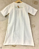 Vintage Mothercare Brushed Cotton Embroidered Traditional Sleep Dress