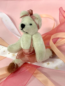 Handmade Miniature Ballerina "Margo" Teddy Bear-3"