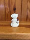 White Bear 18th Birthday Mini Collectable Bear Figurine  - Alice's Bear Shop