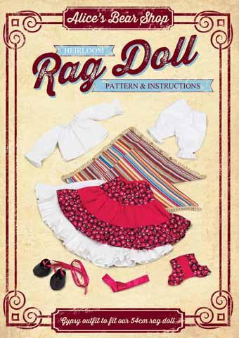 Rag Doll Outfit Making Kit - Gypsy Outfit to fit our 54cm / 21 inch Rag Doll