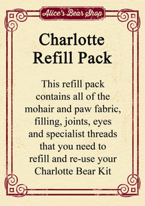 Refill Pack - Charlotte Bear - 19cm when made