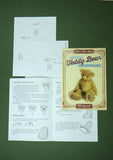 Teddy Bear Pattern and A5 Instruction Booklet - Woodward Bear 33cm when made