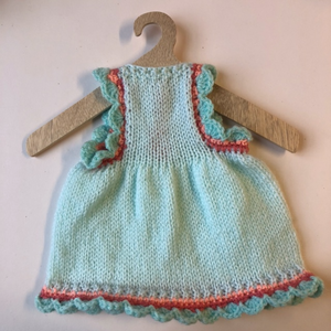 Hand Knitted Dress for Teddy Bears or Dolls
