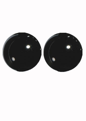 Hand Made English Black Glass Eyes - Size 4mm to 14mm -  for Teddy Bears and Rag Dolls - Alice's Bear Shop