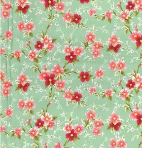 Cotton Poplin - Green Meadow - Eveline