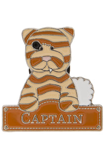 Captain Cat - Pin Badge  - Charlie Bears - Alice's Bear Shop