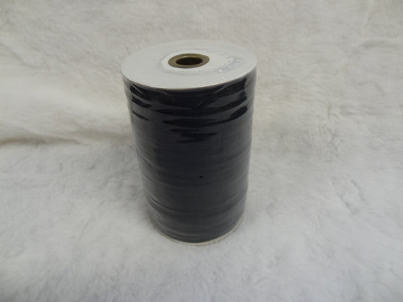 Elastic 8 Cord - Black - 5mm width x 250 metre Reel