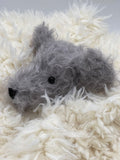 Mohair Teddy Bear Making Kit - Eddie 33cm - NEW Curly Silver Grey Steiff Schulte Fabric Mohair